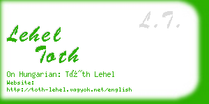 lehel toth business card